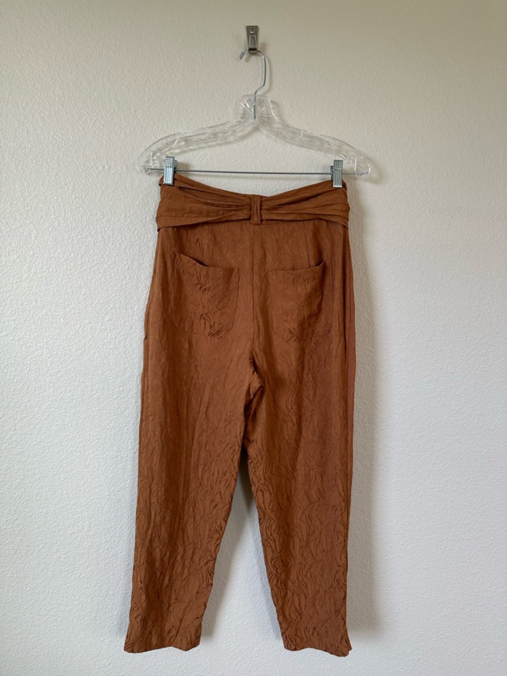 Anthropologie ett:twa Aubade Jacquard Tapered Tie-Waist Pants - Size 2 - Picture 2 of 12